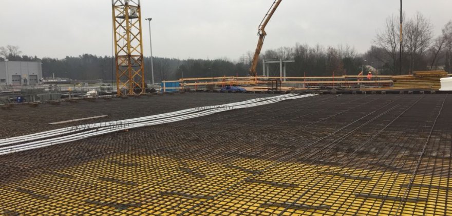 Retention tanks at the Czajka wastewater treatment plant at Czajki Street in Warsaw