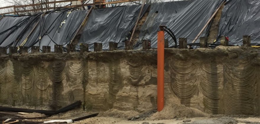 Retention tanks at the Czajka wastewater treatment plant at Czajki Street in Warsaw