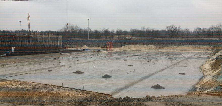 Retention tanks at the Czajka wastewater treatment plant at Czajki Street in Warsaw