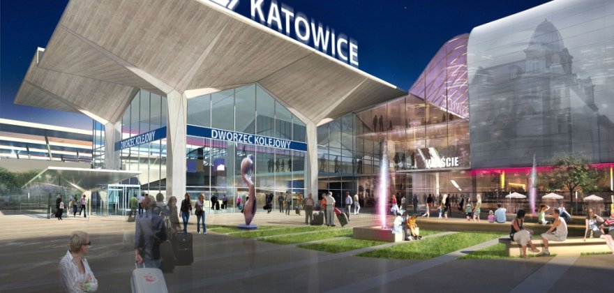 Dworzec kolejowy Katowice Osobowa przy Placu Szewczyka 2 w Katowicach