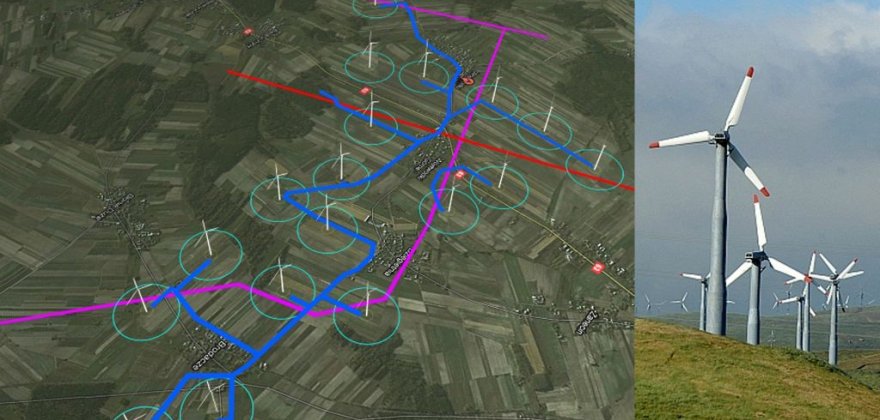 Farma wiatrowa w Wojewódkach Górnych w gminie Bielany