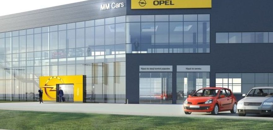 Salon samochodowy MMCars Opel przy Al. Jerozolimskich 237 w Warszawie