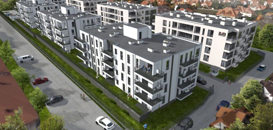 Residential housing estate at Palmowa Street in Warsaw
