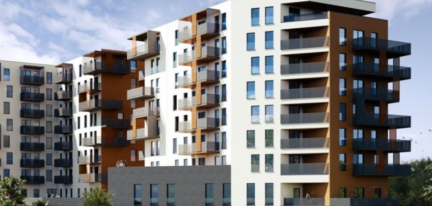 Residential buildings complex with an underground garage at 41 Sikorskiego Street in Katowice