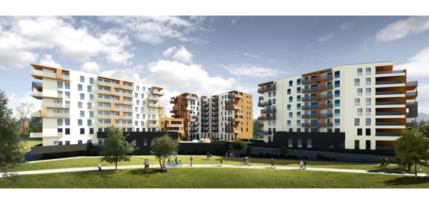 Residential buildings complex with an underground garage at 41 Sikorskiego Street in Katowice