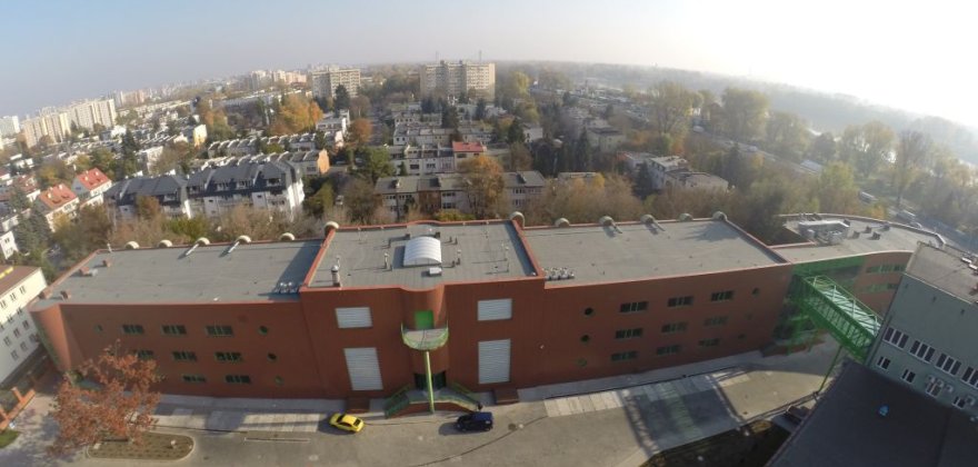 Outward extention of water treatment station in Zakład Wodociągu Praskiego at 21 Brukselska Street in Warsaw